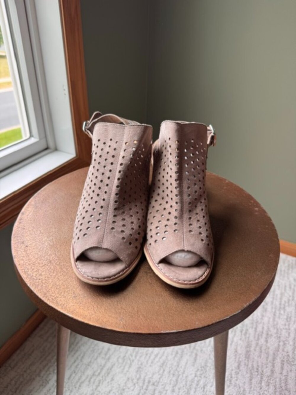 Chinese Laundry Peep-Toe Perforated Heels